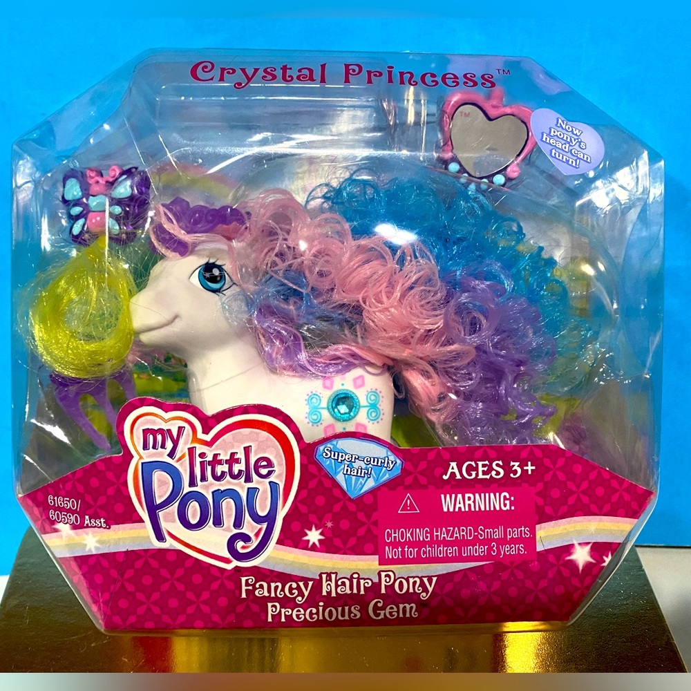 MY LITTLE PONY G3 NWT VTG 2005 CRYSTAL PRINCESS FANCY HAIR PONY PRECIOUS GEM